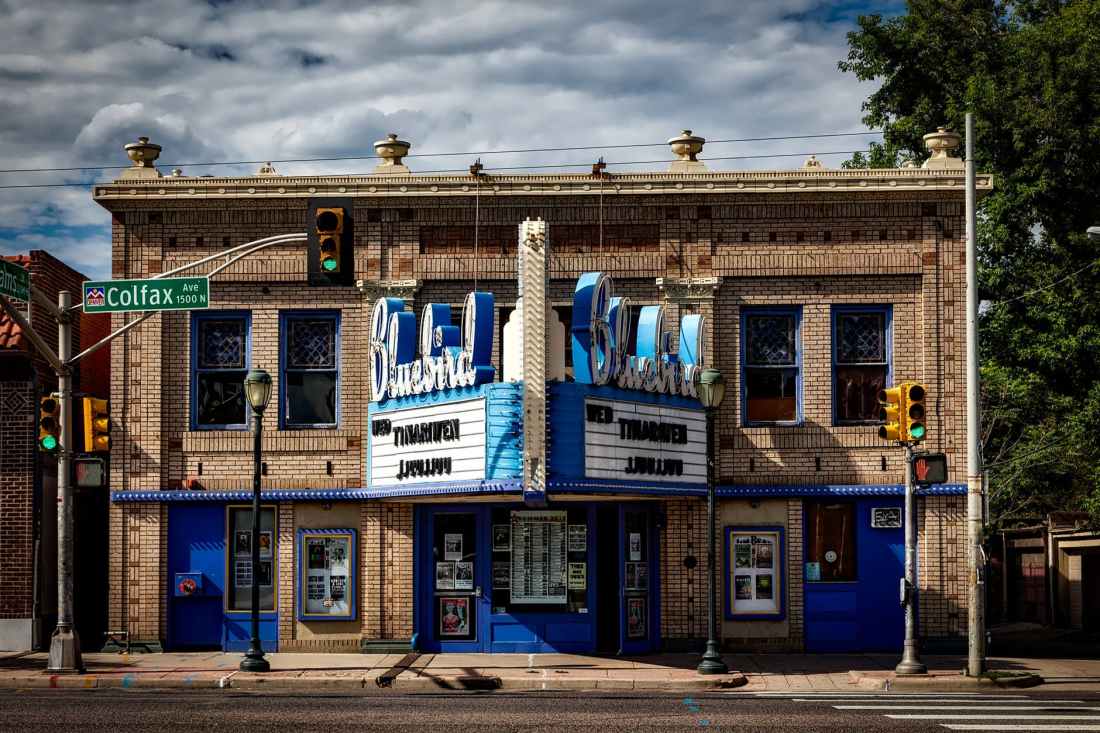 architecture bluebird theatre building cinema